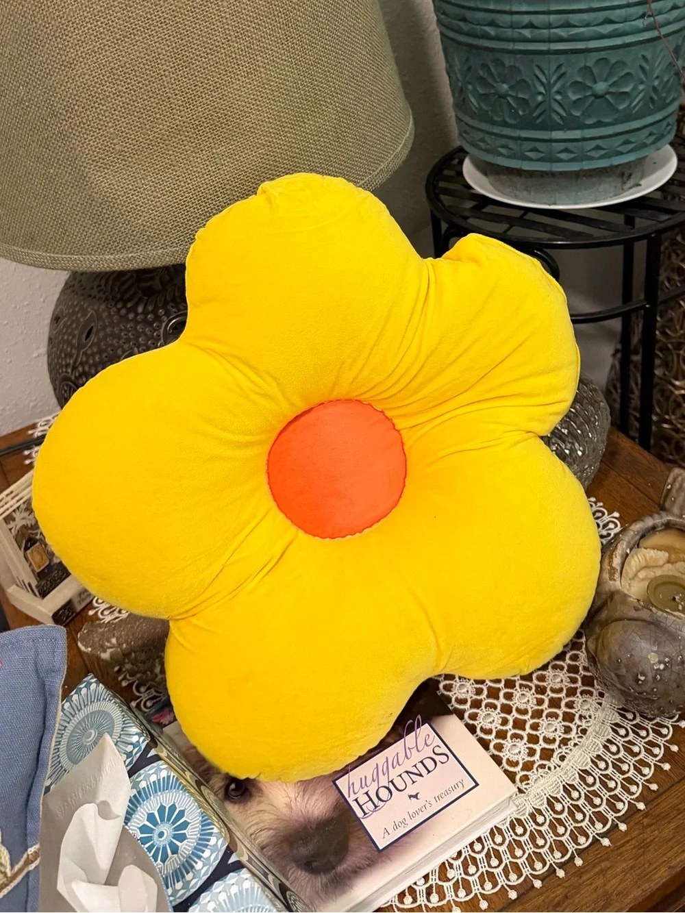 PRETTY SUMMER FLOWER THROW PILLOW